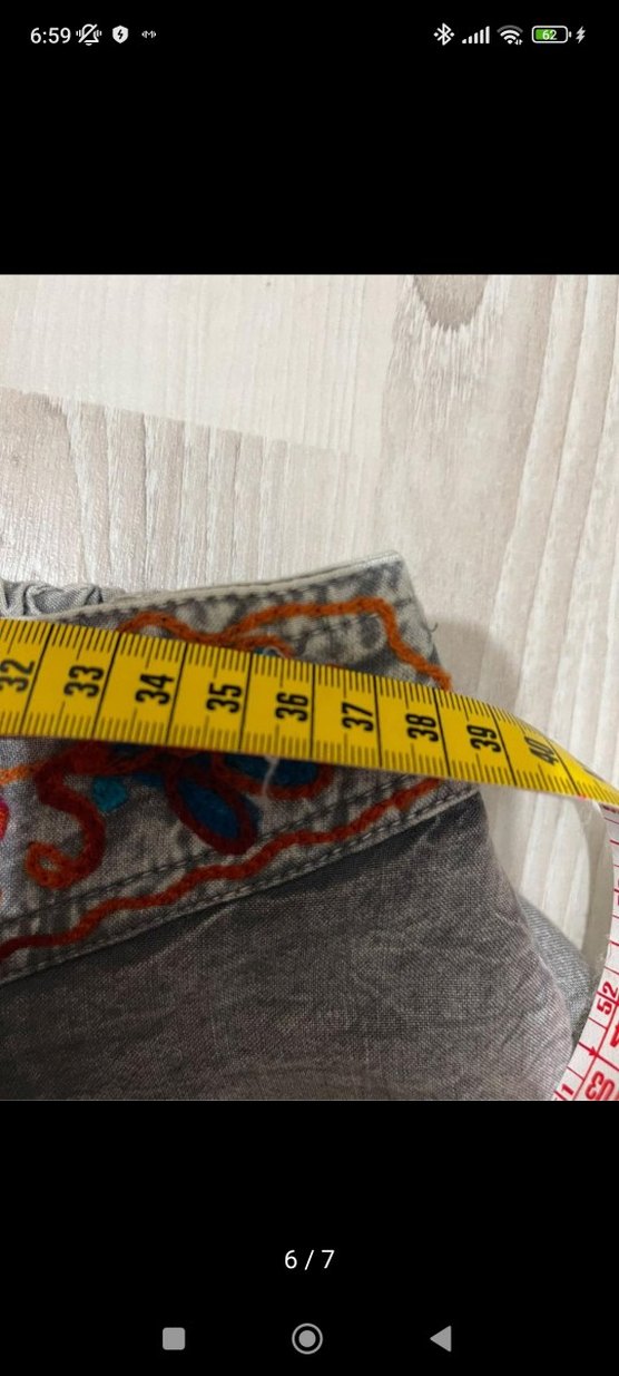 Bohem Gri Dökümlü Kadın Etek - Görsel 3