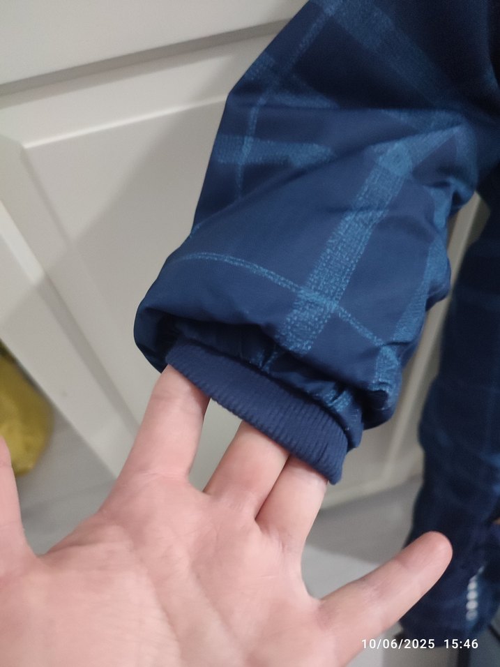 Kürk Detaylı Mavi Bebek Kayak Tulumu - Görsel 4