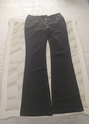Kahverengi kumaş pantolon 