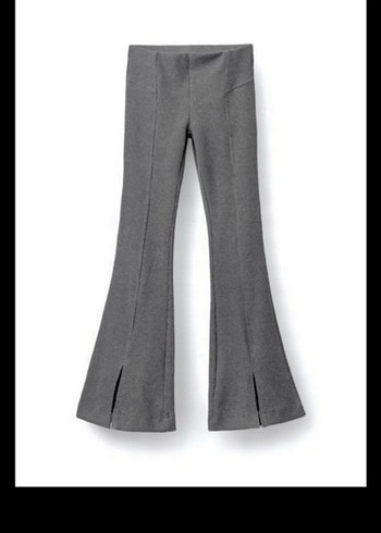 Zara gri yırtmaçlı tayt - Görsel 2