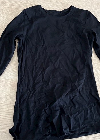 Siyah basic tshirt dar kalıp - Görsel 2