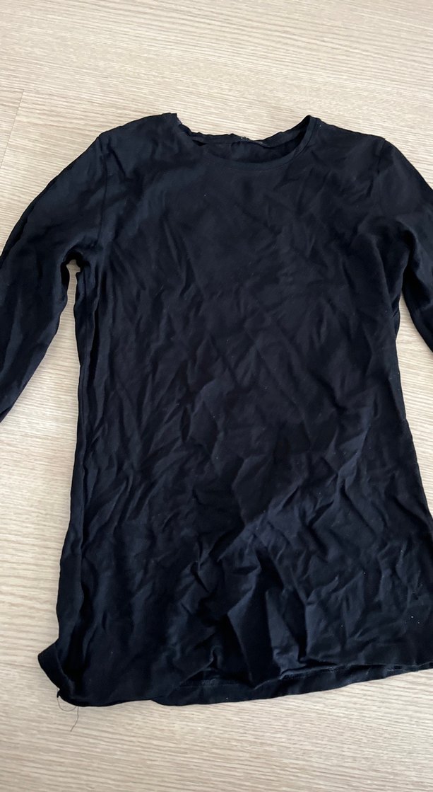 Siyah basic tshirt dar kalıp - Görsel 2