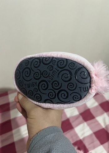 Pembe Kız Çocuk Peluş Unicorn Terlik - Görsel 4