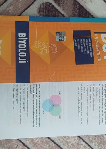 Biyoloji Ders Uygulama Testleri Kitabı