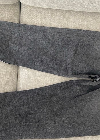 Trendyol & Milla Gri Kadın Denim Pantolon Fermuarlı