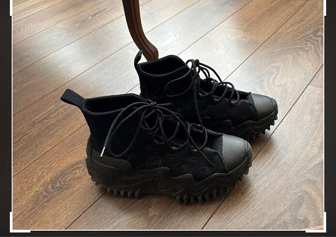 40 Beden siyah Renk Converse Siyah Run Star Motion