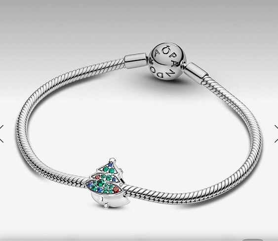 Beden çeşitli Renk Pandora Işıltılı Yılbaşı Ağacı Charm