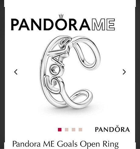 Pandora Me Goals Open Ring