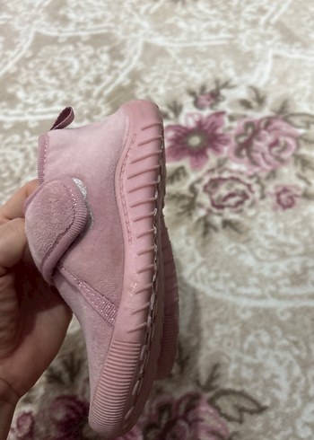 Kız Çocuk Pembe Sıcak Terlik Velcro - Görsel 3