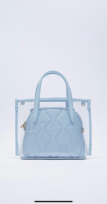 Şeffaf Mini Tote Çanta