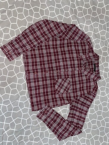 36 Beden bordo Renk Gömlek