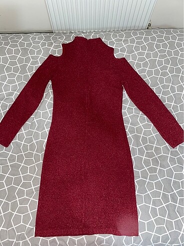 s Beden bordo Renk BORDO ELBİSE