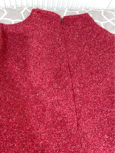s Beden BORDO ELBİSE