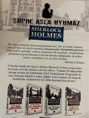  SherlockHolmes Şüphe Asla Uyumaz Kitap