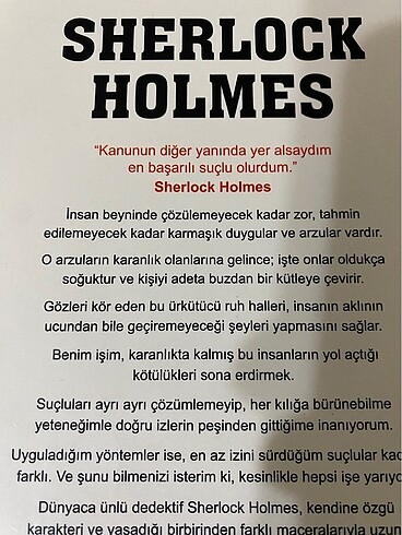  Kitap Sherlock Holmes