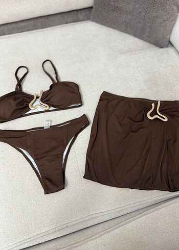 Kahverengi Mini Bikini Takımı