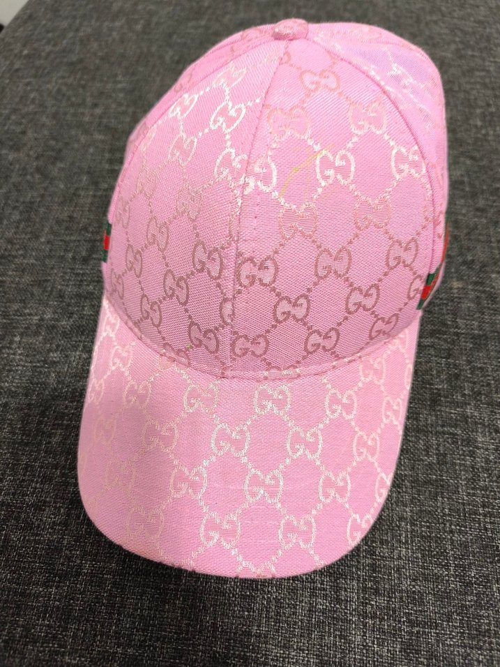 Pembe Gucci Logolu  Şapka - Görsel 2