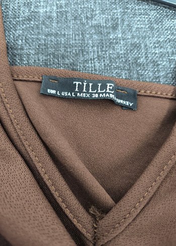 Kahverengi Drapeli mini Kadın Elbise - Görsel 5