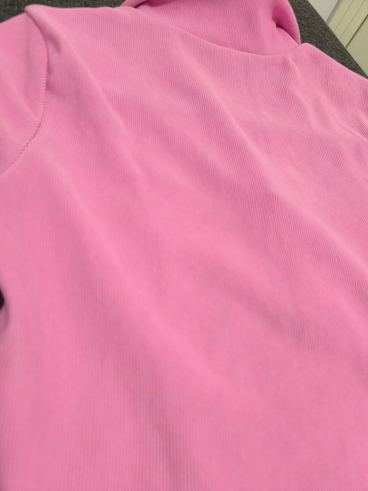 Pembe Fermuarlı Polo Tişört - Görsel 2