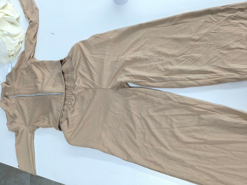 Kadın Bej Keten takım - Görsel 3