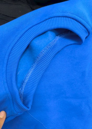 Mavi Baskılı Erkek Sweatshirt - Görsel 5