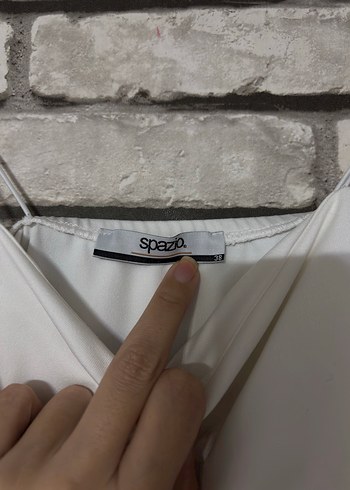 Beyaz İnce Askılı Kadın Monokini - Görsel 3