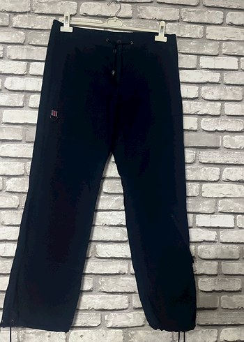 Siyah Kadın Denim Eşofman Altı - Görsel 2