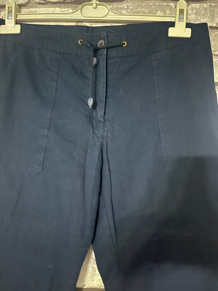 Siyah Kadın Denim Eşofman Altı - Görsel 5