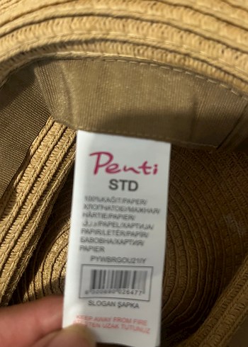 Penti Püsküllü Kahverengi Bohem Kadın Şapka