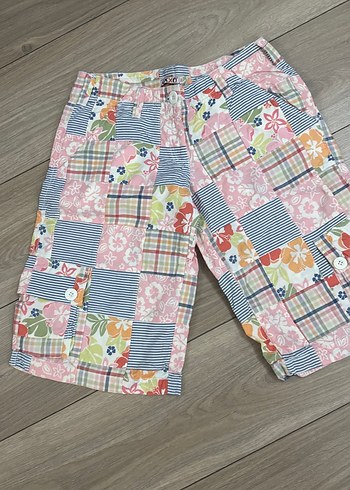 Oxxo marka Bohem Çok Renkli Düğmeli cepli Şort %100 pamuk - Görsel 7