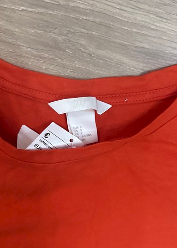 H&M marka Kısa Kollu Kırmızı  Bluz - Görsel 5