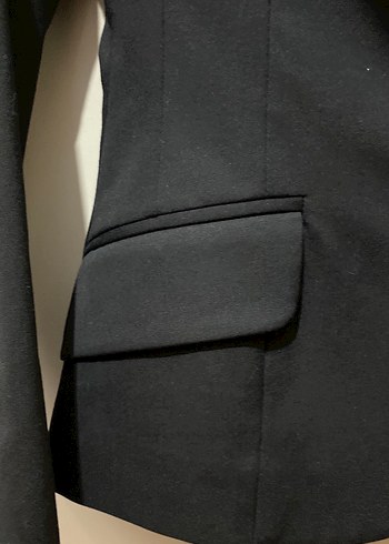 Siyah Kadın Klasik Ofis Blazer Ceket - Görsel 3