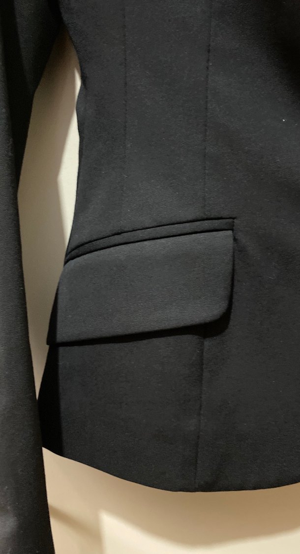 Siyah Kadın Klasik Ofis Blazer Ceket - Görsel 3