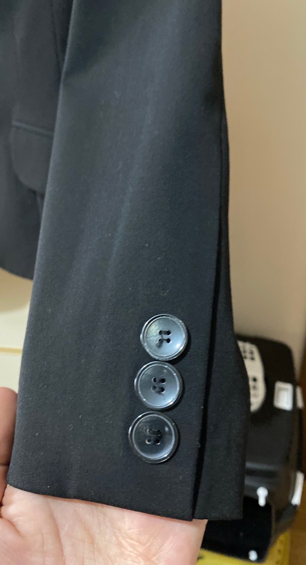 Siyah Kadın Klasik Ofis Blazer Ceket - Görsel 4