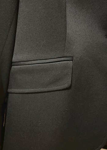 Siyah Düğmeli Kadın Ofis Blazeri - Görsel 3