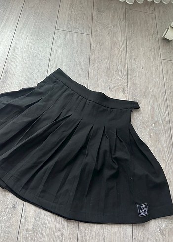 Defacto Defacto Siyah Pilili Midi Mini Etek