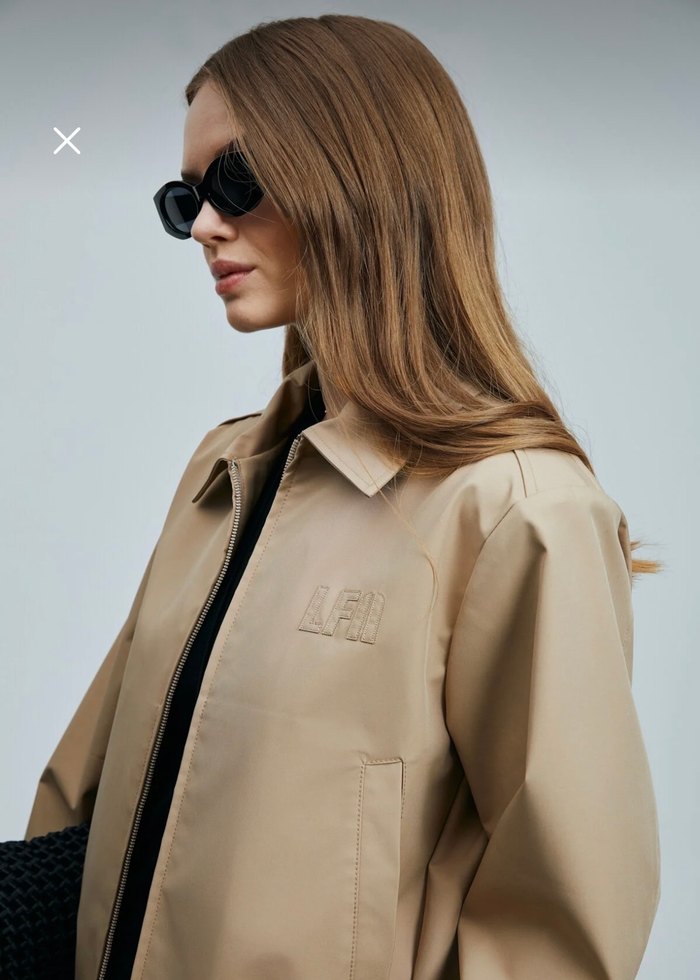 Bej Mini Deri Kadın Ceket - Görsel 3