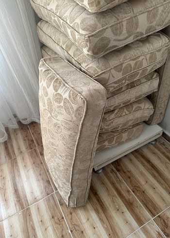 Bej Desenli Klasik Minder - Görsel 5