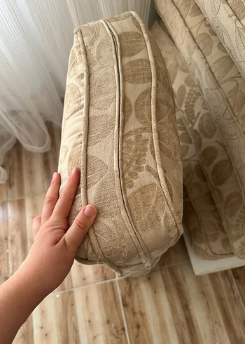 Bej Desenli Klasik Minder - Görsel 6