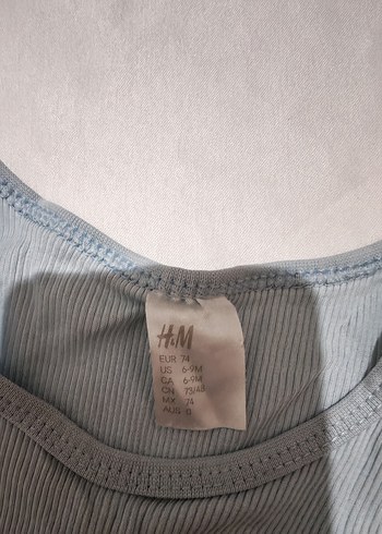 H&M 3lü Kolsuz Bebek Body
