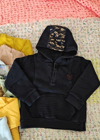 Sarı Baskılı Erkek Çocuk Sweatshirt 12 adet - Görsel 10