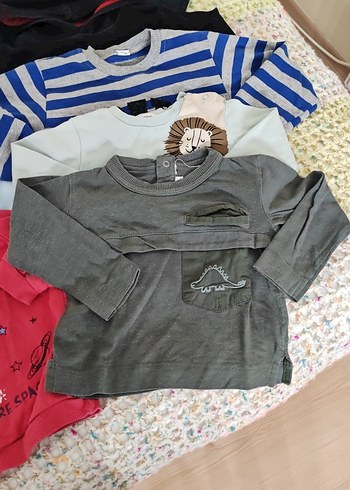 Sarı Baskılı Erkek Çocuk Sweatshirt 12 adet - Görsel 14