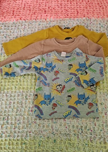 Sarı Baskılı Erkek Çocuk Sweatshirt 12 adet - Görsel 5