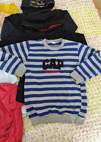 Sarı Baskılı Erkek Çocuk Sweatshirt 12 adet - Görsel 12