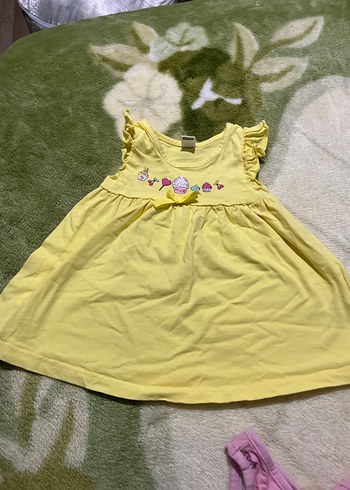 Kız Çocuk Pembe Fırfırlı Elbise - Görsel 2