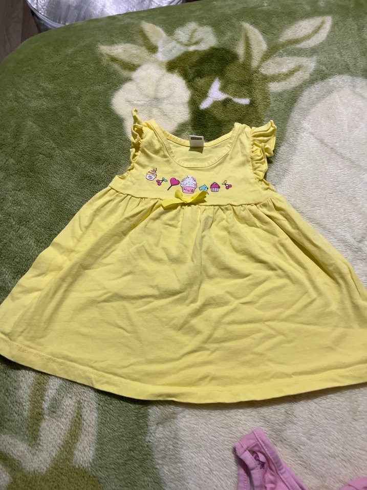 Kız Çocuk Pembe Fırfırlı Elbise - Görsel 2