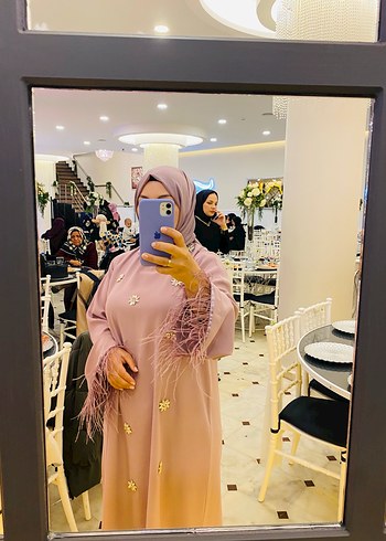 Taşlı Otriş detaylı Uzun Elbise - Görsel 4