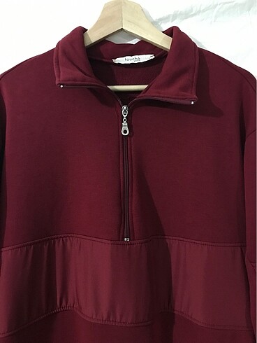 m Beden bordo Renk sweat elbise