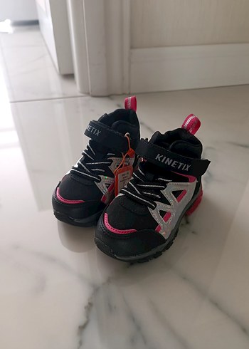 22 Beden pembe Renk Kinetix Kız Çocuk Renkli Spor Ayakkabı