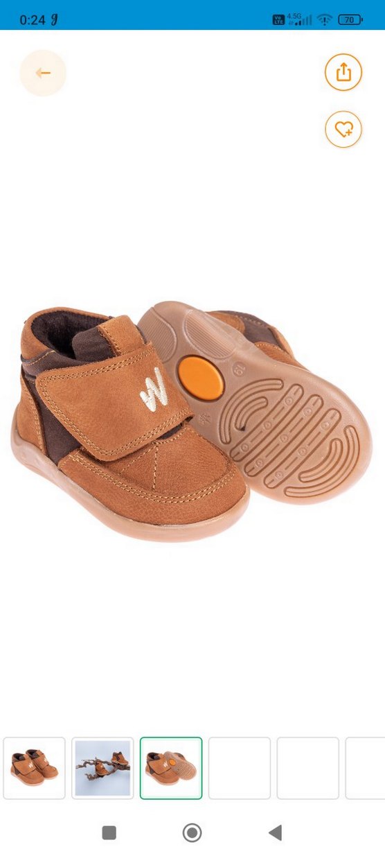 Erkek Bebek Kahverengi Süet İlk Adım Ayakkabısı.. - Görsel 2